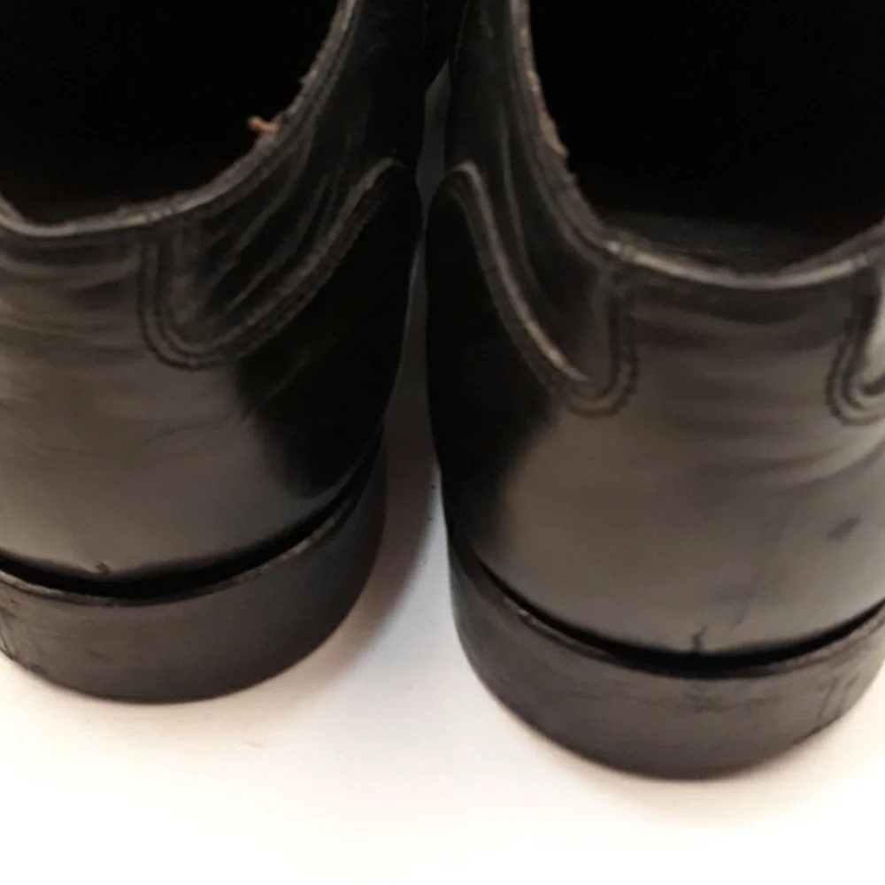 A TESTONI Basics Black Leather Lace Up Sz‎ 10 M Mens Dress Shoes